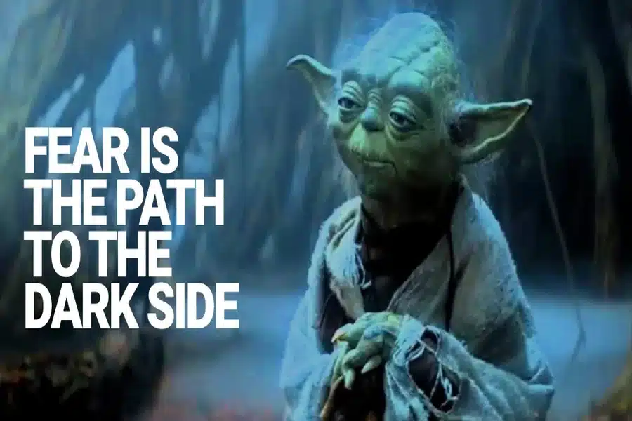 Fear Leads to Anger Quote