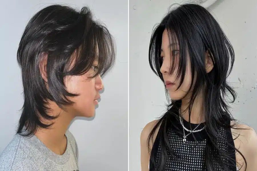 Korean Mullet Wolf Cut