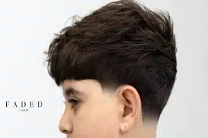Low Taper Fade With Bangs Modern Style Haircut Guide