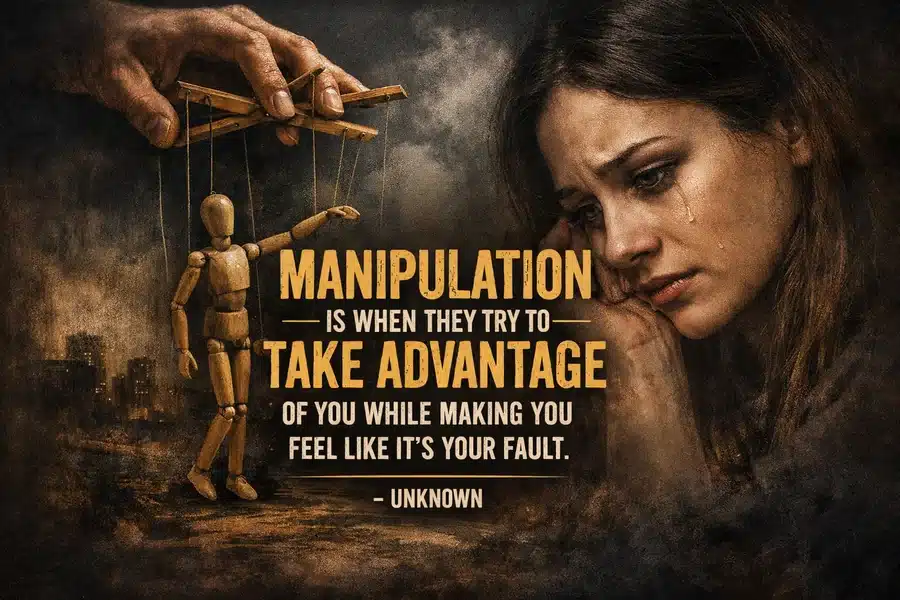 Manipulation Take Advantage Quote
