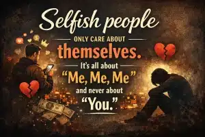80+ Selfish People Quote That Hits Uncomfortably Close