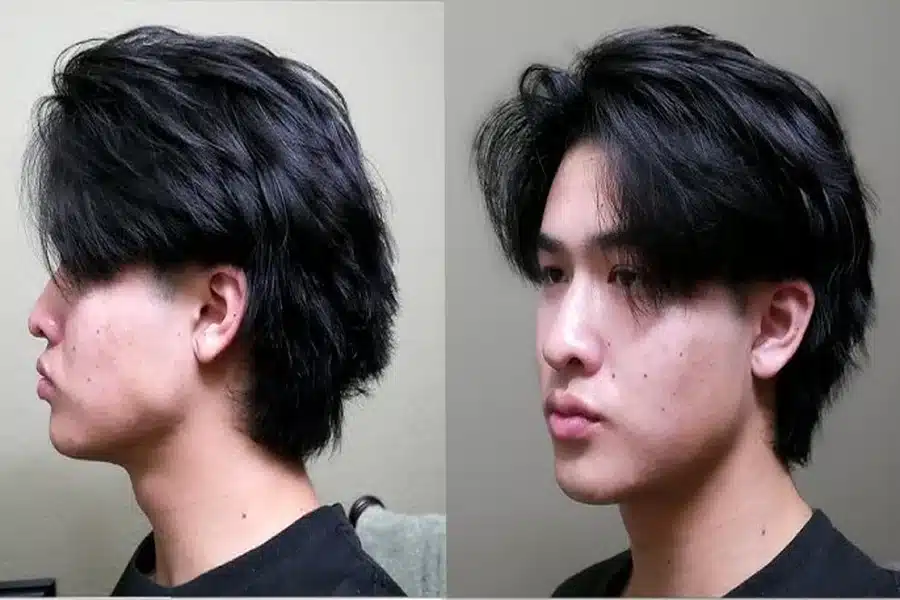 Short Mens Wolf Cut
