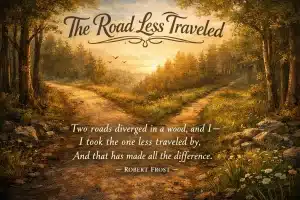 The Road Less Traveled Quote That Inspires Bold Life Choices