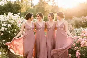 Dusty Rose Flower Girl Dress Ideas For A Perfect Wedding Look