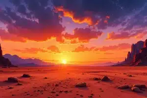 Mars Sunset A Rare View of Colors Beyond Earth Skies