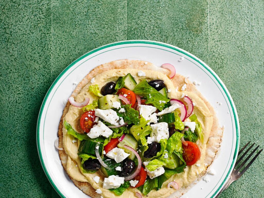 How to Reheat and Char a Greek Style Flatbread for Mediterranean Table Settings